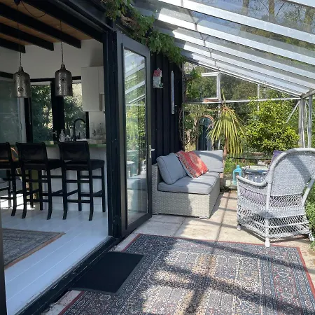 Woudlodge Met Serre En Evt Prive Hottub シャレー *
